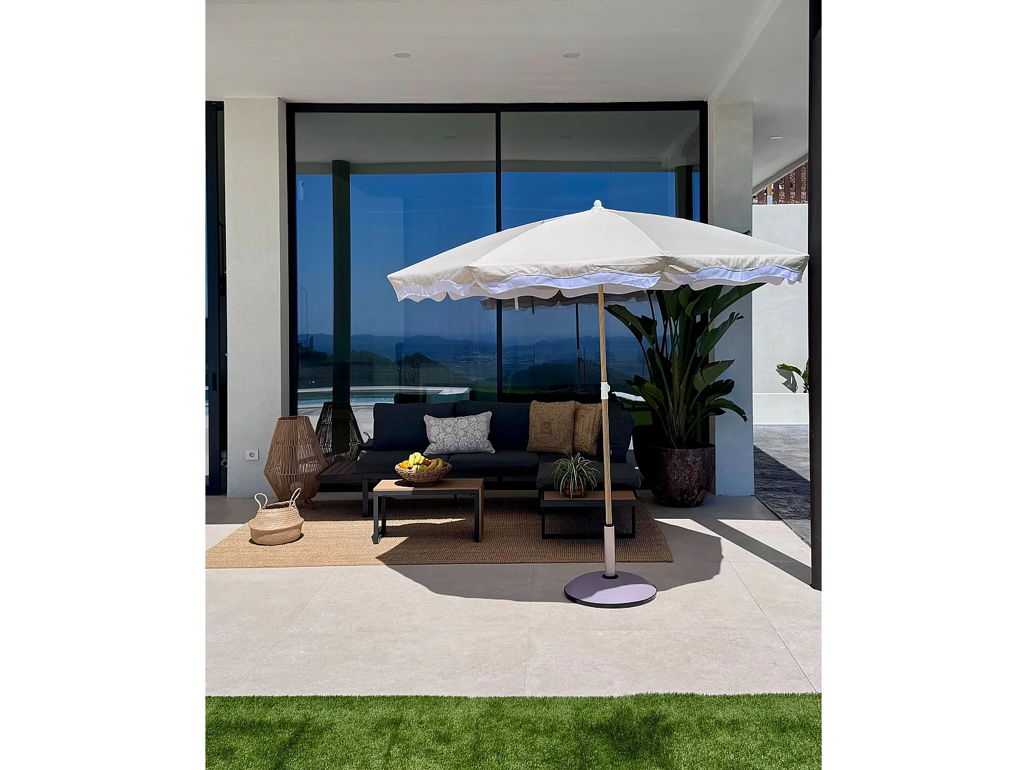 Parasol de jardin 232 cm SESTRIERE Beige