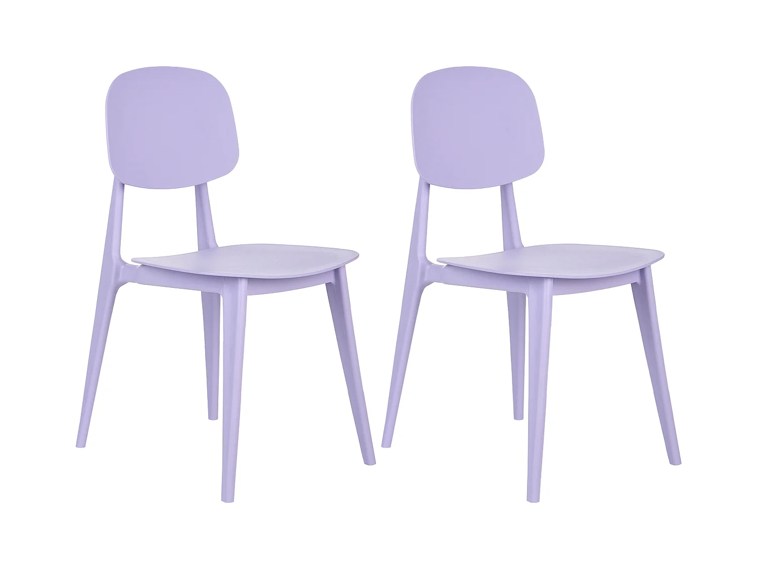 Lot de 2 chaises de jardin KATTAVIA Violet