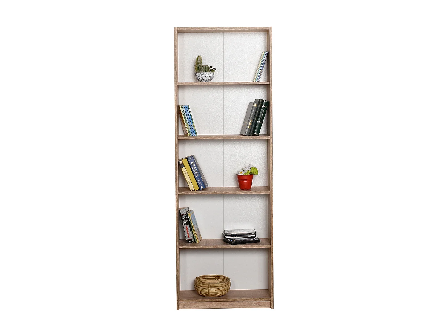 Bibliothèque – 64 cm x 182 cm x 26 cm – Sonomo – Panneau de particules mélaminé