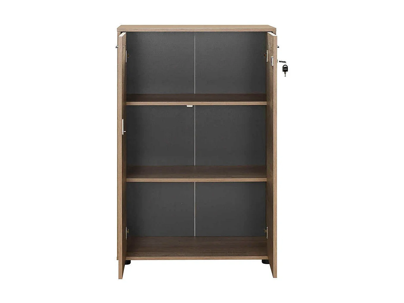 Bibliothèque – 72 cm de large, 110 cm de haut, 34 cm de profondeur – Chêne – Panneaux de particules