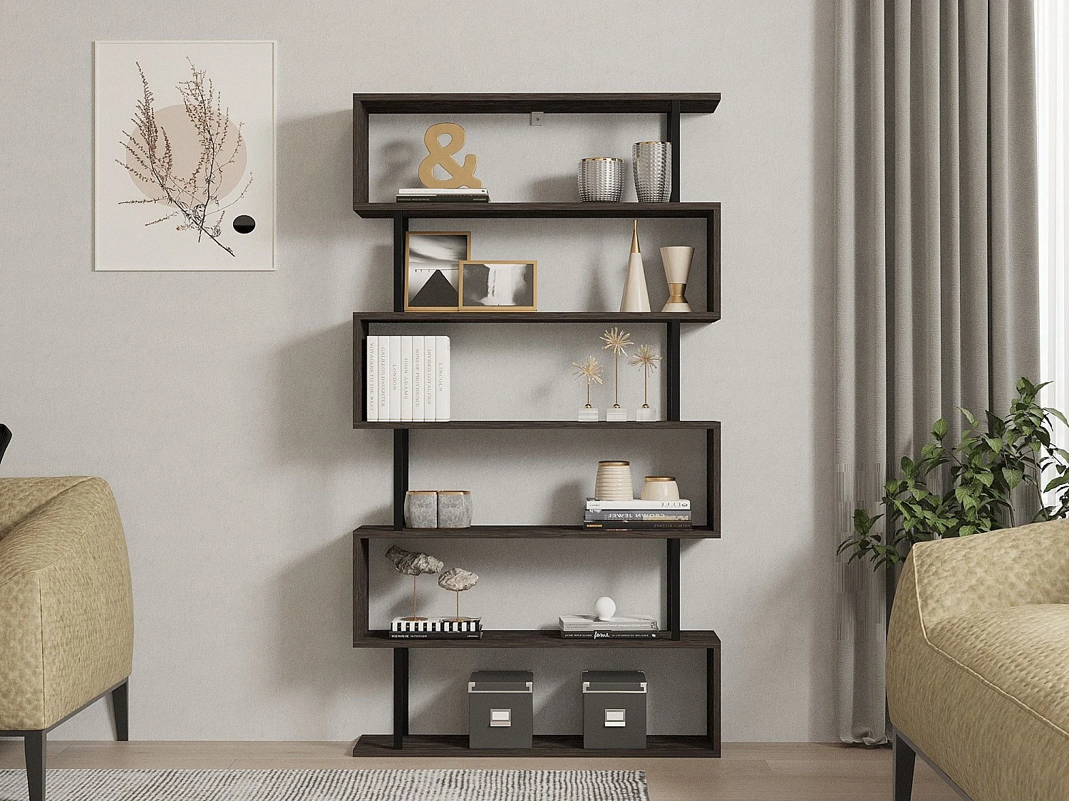 Regał-Hektor-Antracyt