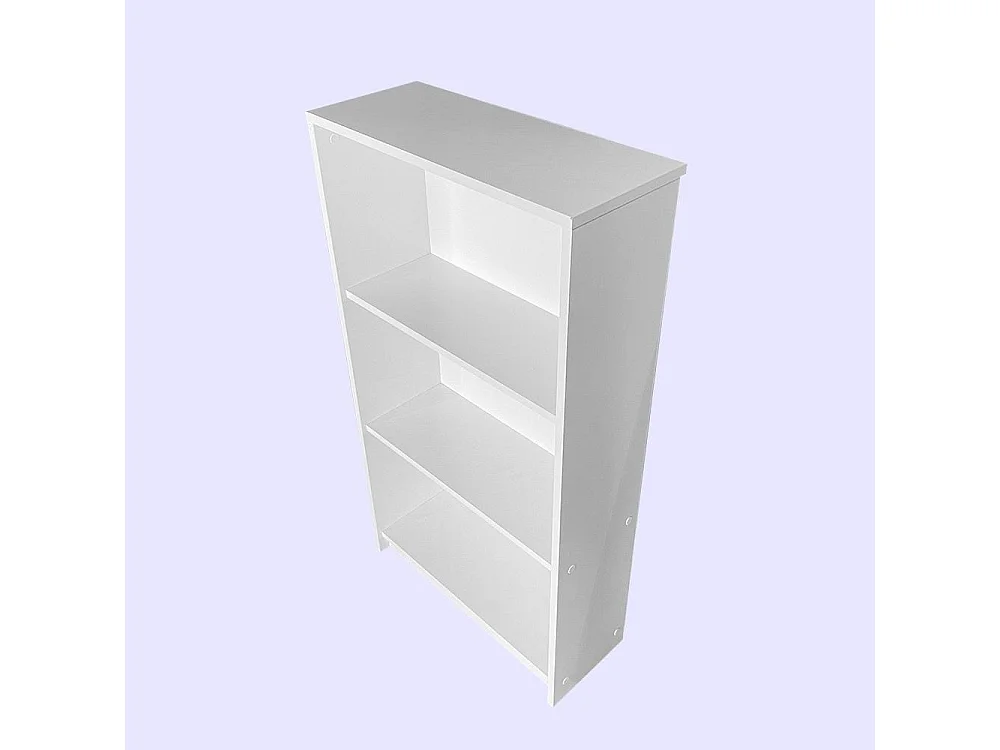 Librería – 58 cm x 106 cm x 23 cm – Blanca – Tablero de partículas