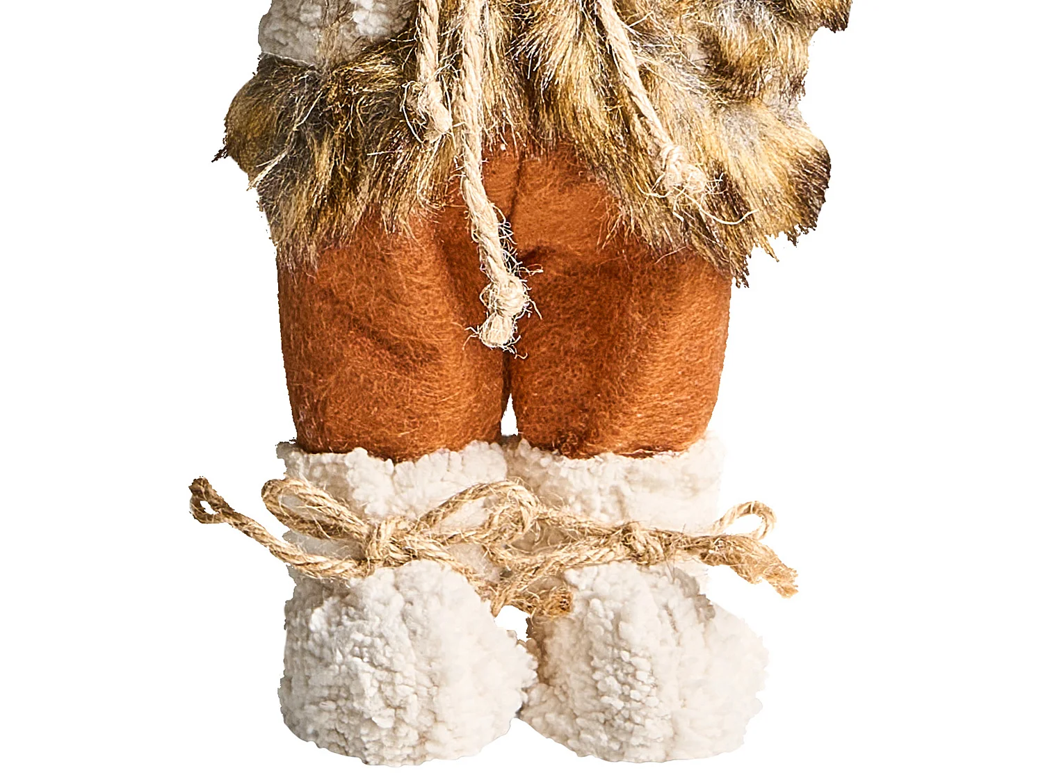 Décoration de Noël SVARTEVATNET 37 cm Père Noël Marron/blanc