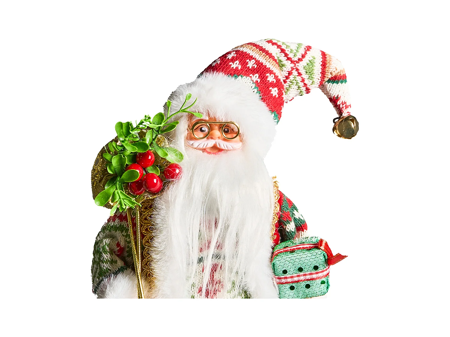 Décoration de Noël MOSVATN Père Noël 37 cm Rouge/vert