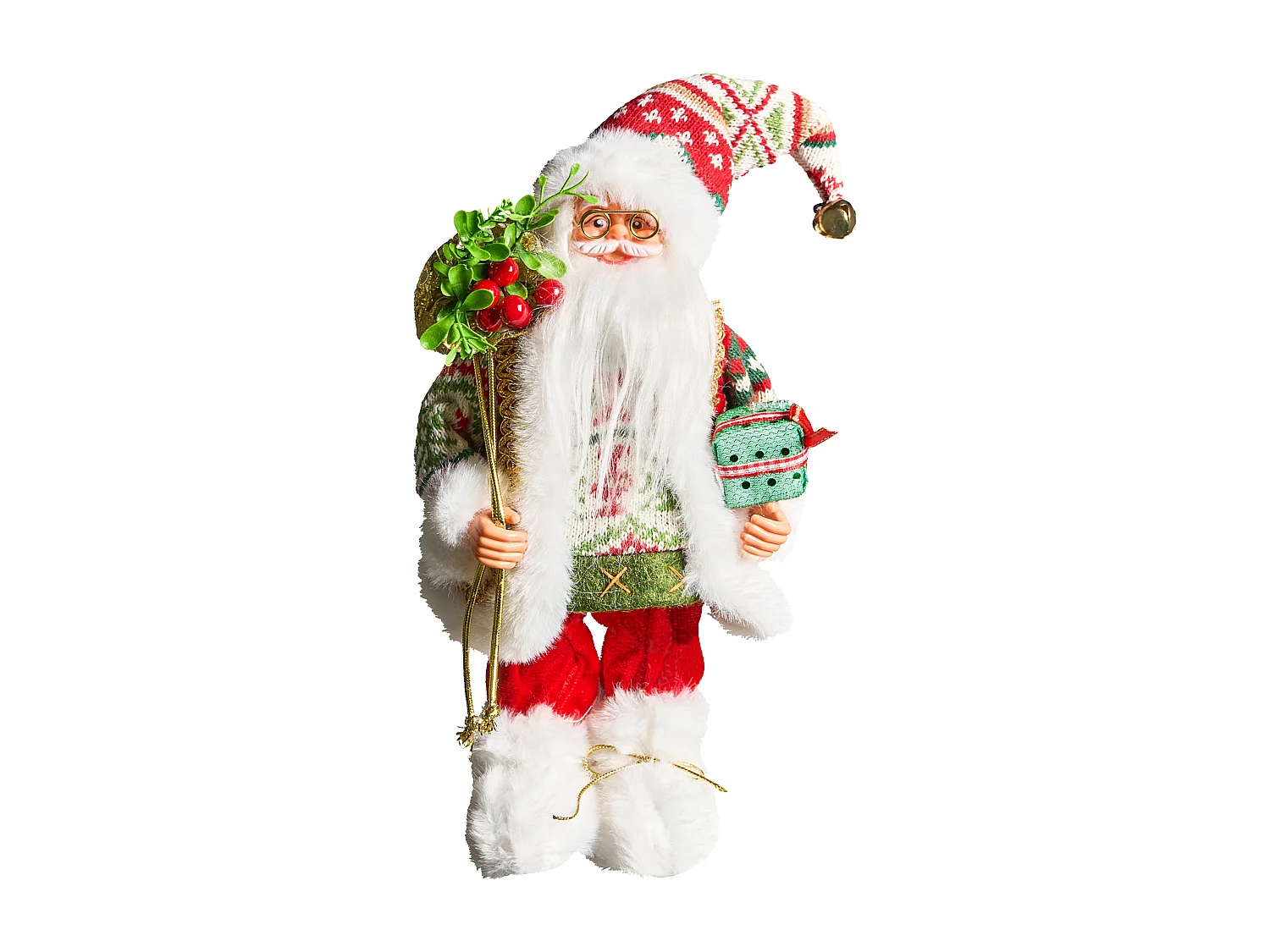 Décoration de Noël MOSVATN Père Noël 37 cm Rouge/vert