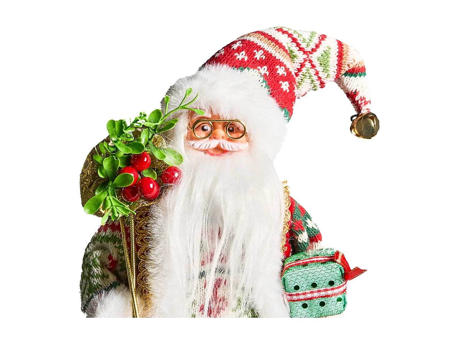 Décoration de Noël MOSVATN Père Noël 37 cm Rouge/vert