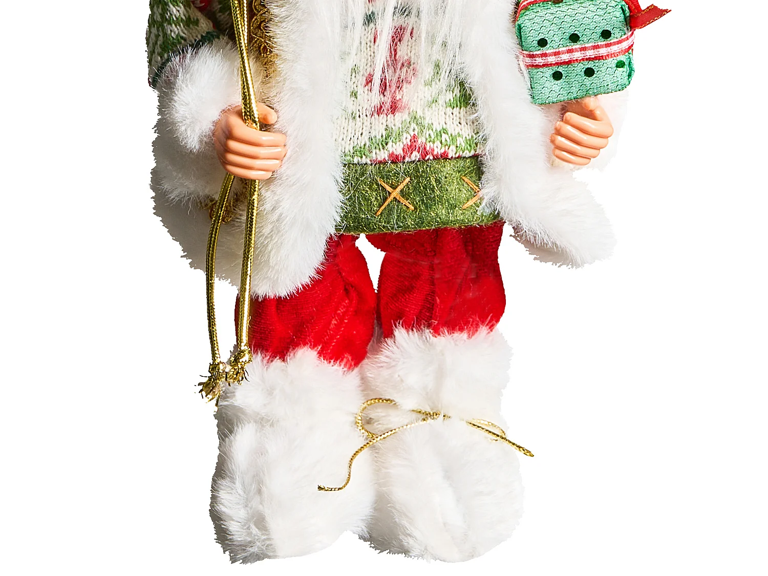Décoration de Noël MOSVATN 37 cm Père Noël Rouge/vert