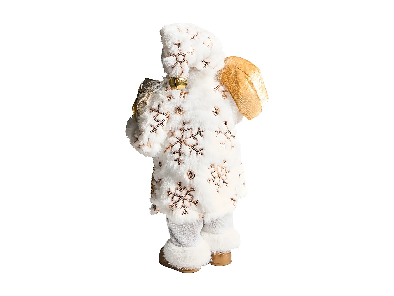 Décoration de Noël STRAUMSFJORDEN Père Noël 40 cm Blanc/doré