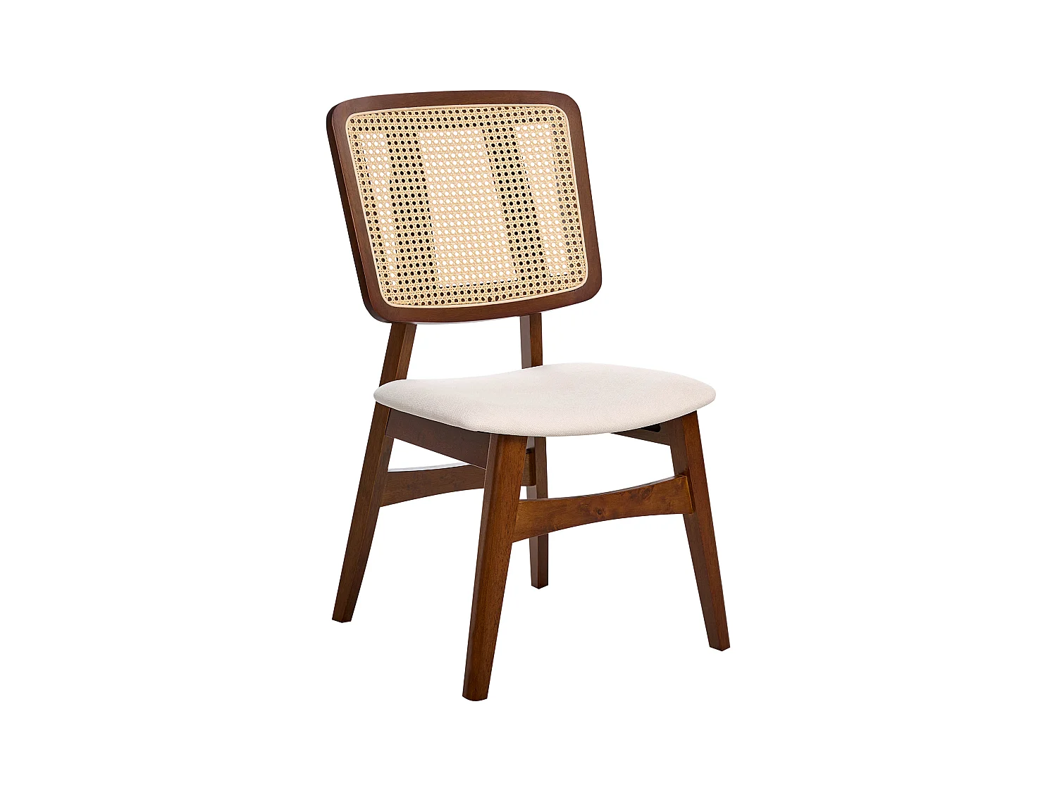 Lot de 2 chaises de salle à manger ALCOVA Bois Marron