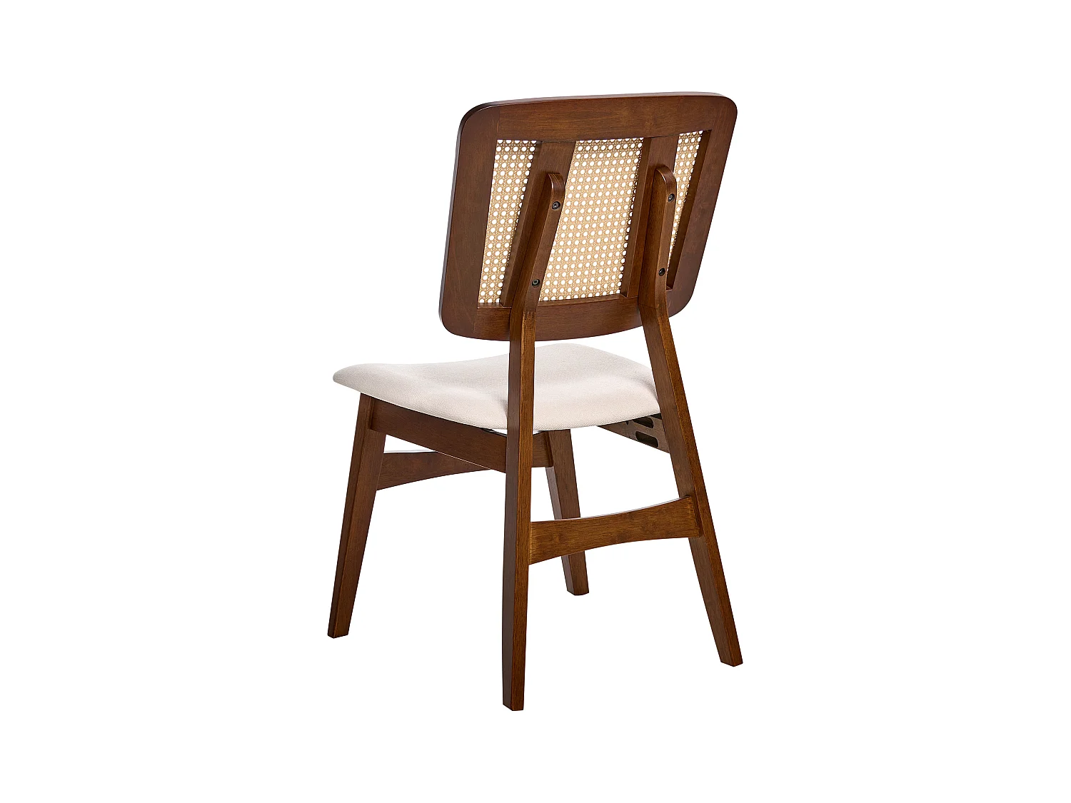 Lot de 2 chaises de salle à manger ALCOVA Bois Marron