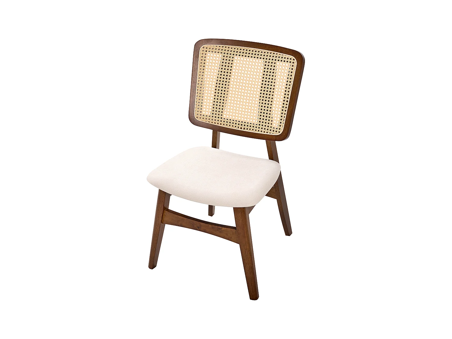 Lot de 2 chaises de salle à manger ALCOVA Bois Marron