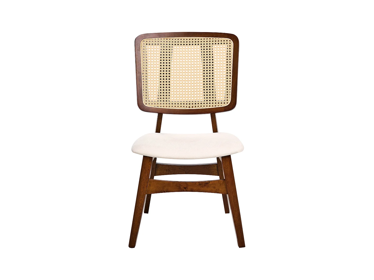 Lot de 2 chaises de salle à manger ALCOVA Bois Marron