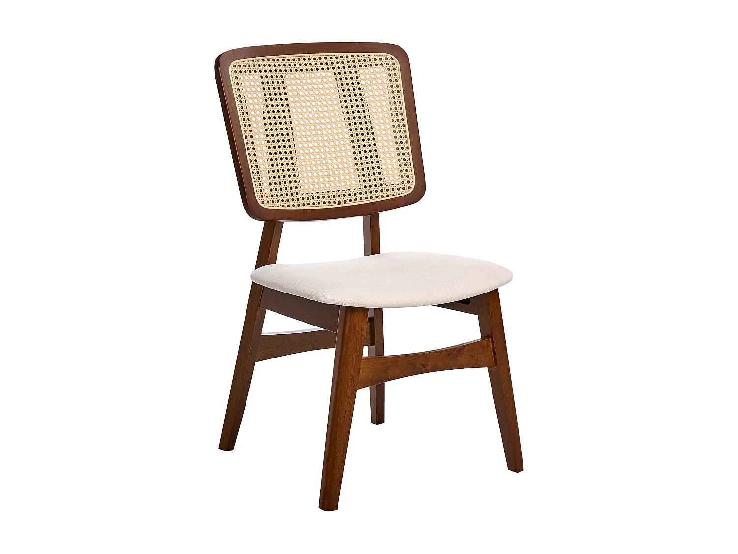 Lot de 2 chaises de salle à manger ALCOVA Bois Marron