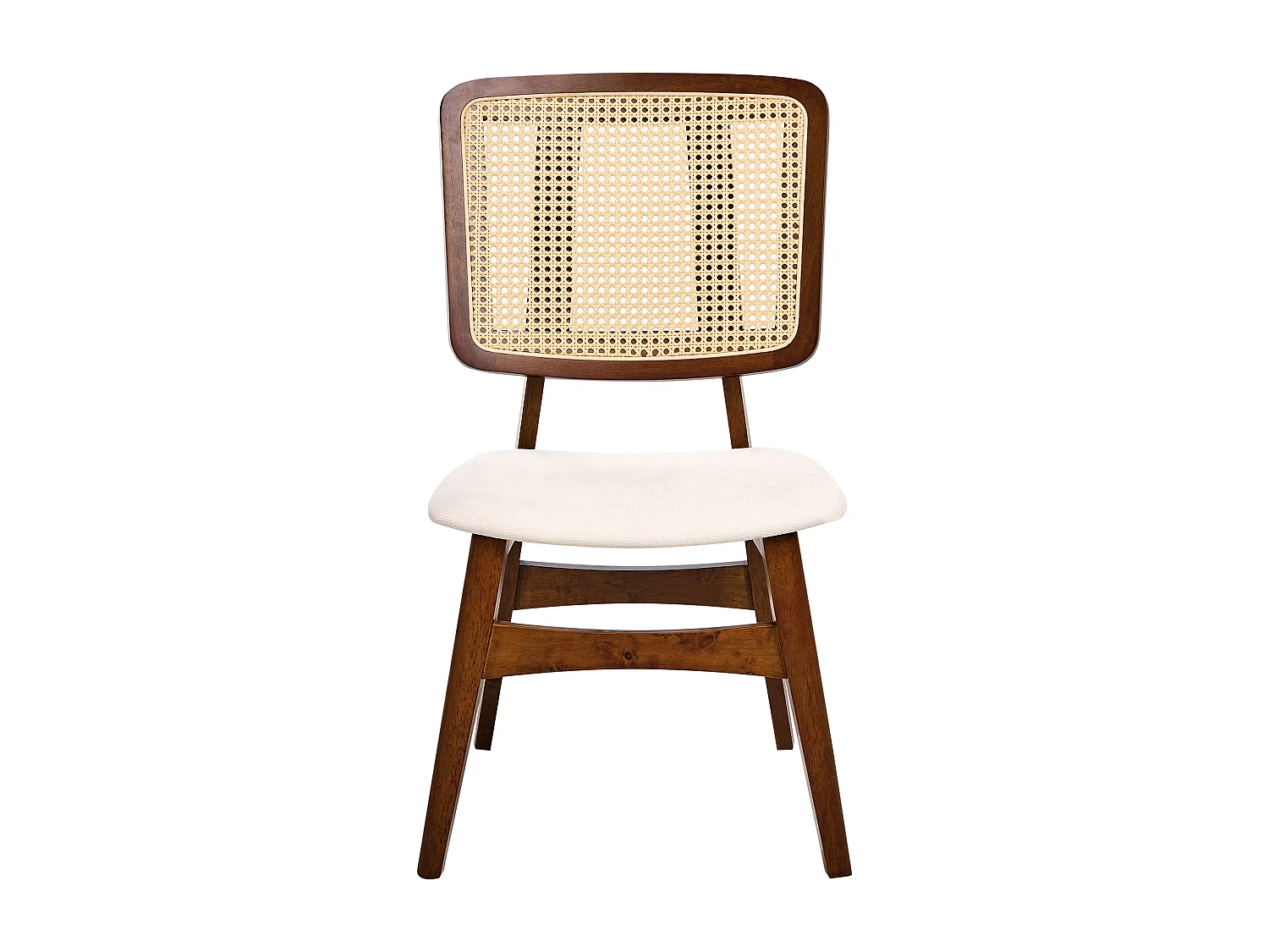 Lot de 2 chaises de salle à manger ALCOVA Bois Marron