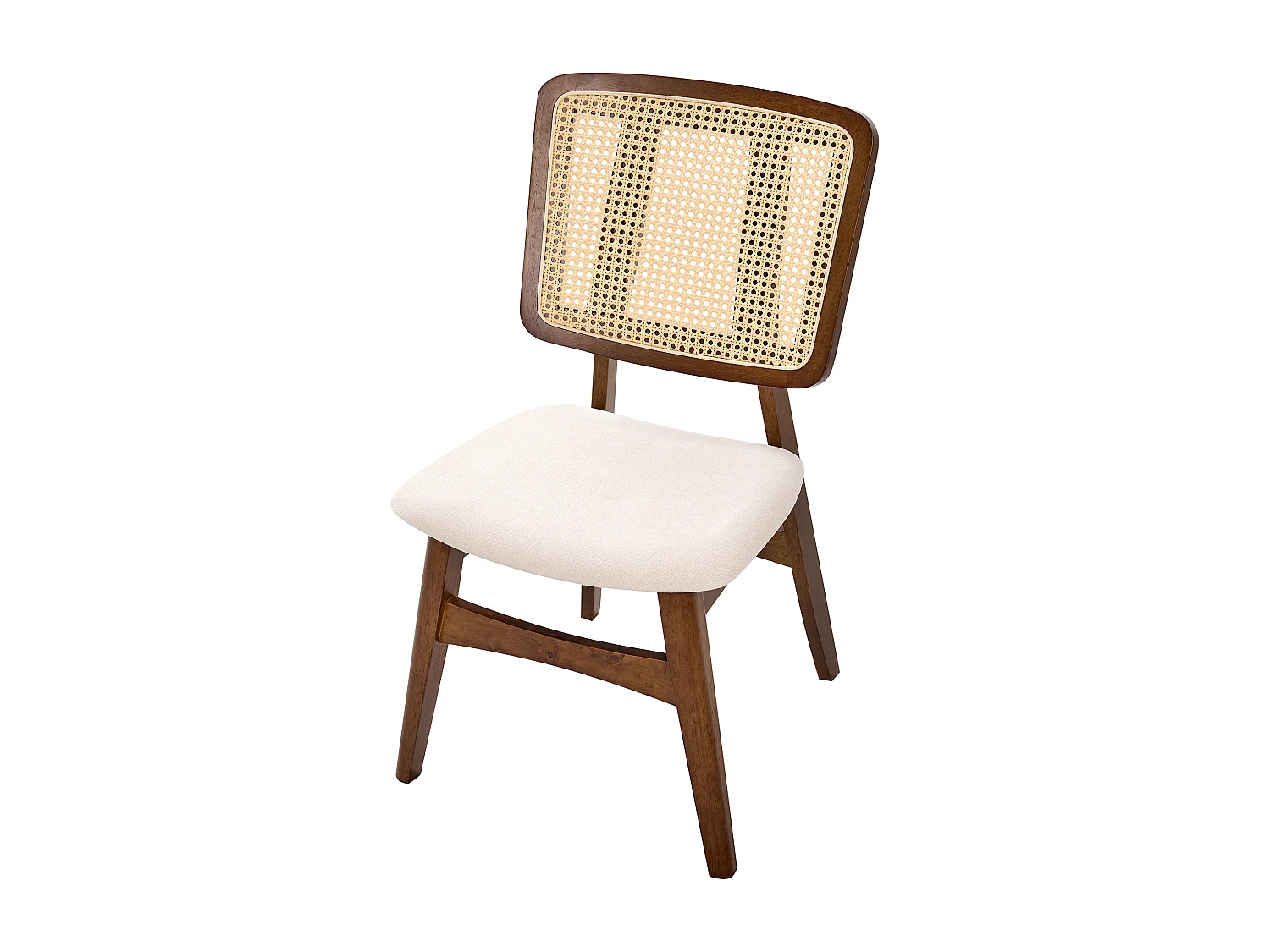 Lot de 2 chaises de salle à manger ALCOVA Bois Marron