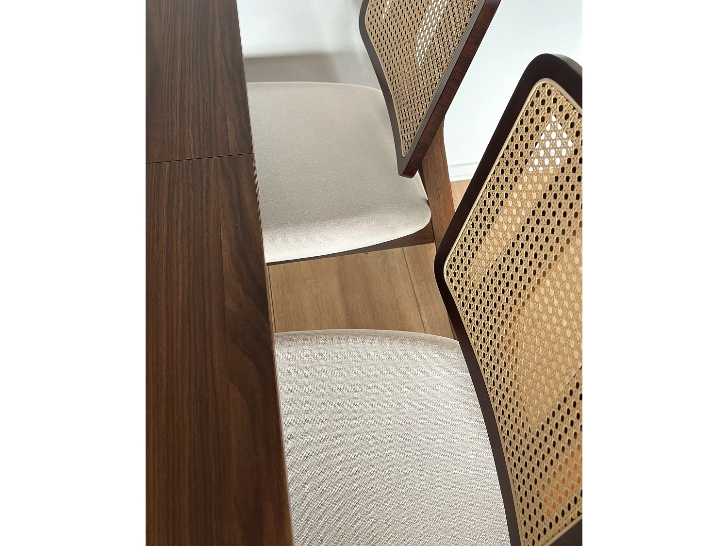 Lot de 2 chaises de salle à manger ALCOVA Bois Marron