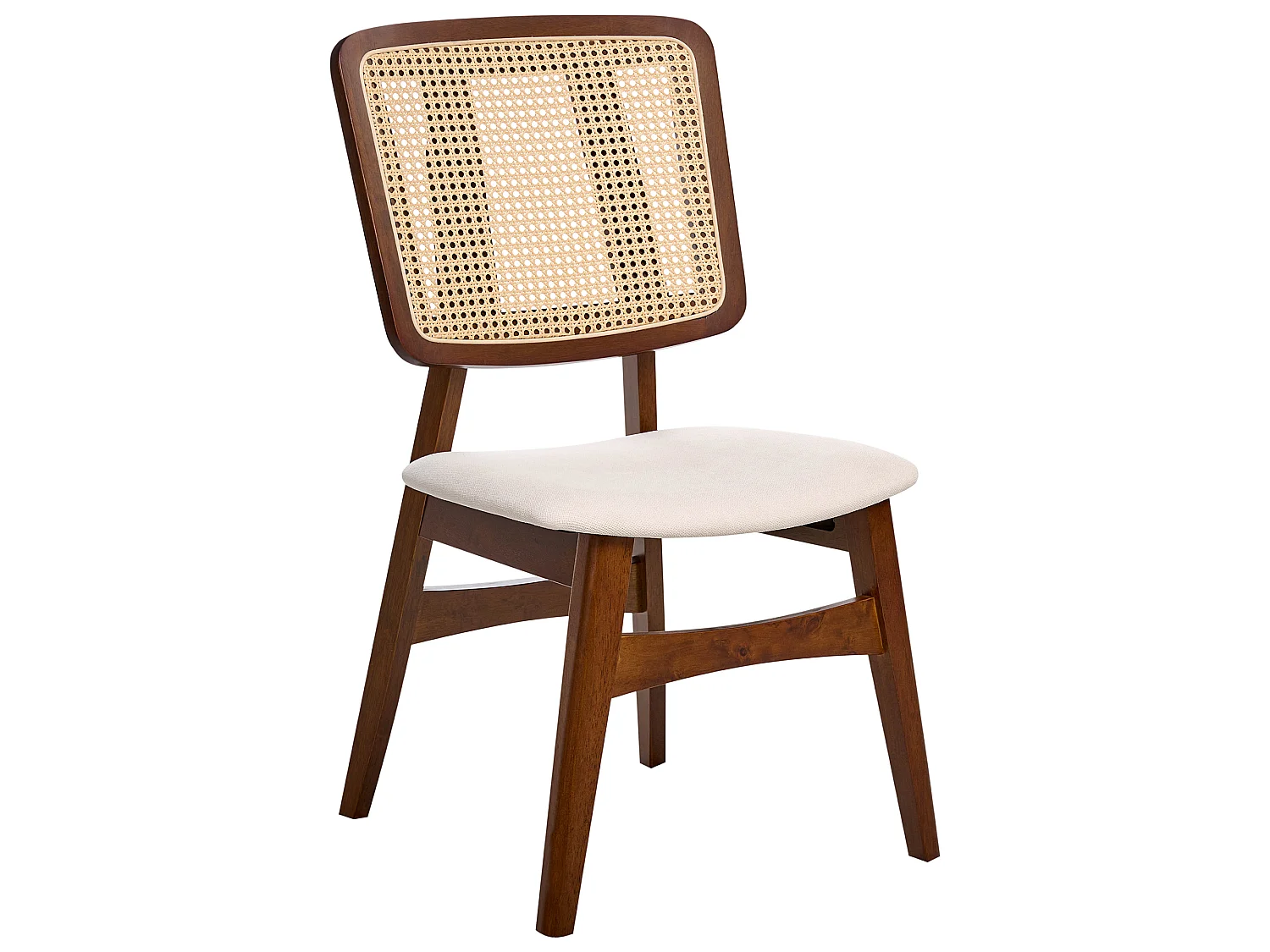 Lot de 2 chaises de salle à manger ALCOVA Bois Marron