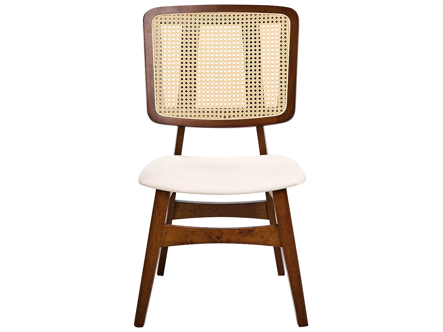 Lot de 2 chaises de salle à manger ALCOVA Bois Marron