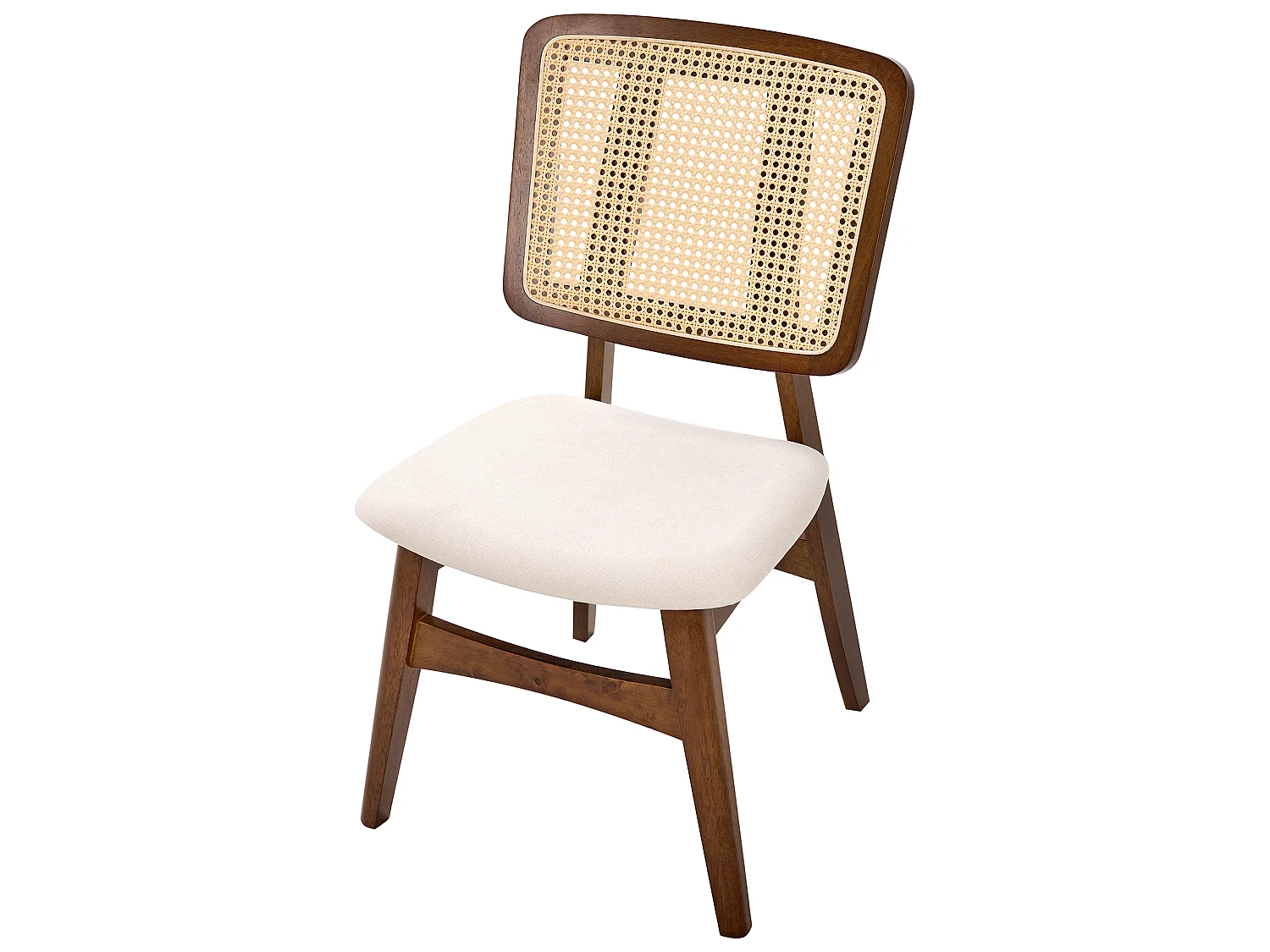Lot de 2 chaises de salle à manger ALCOVA Bois Marron