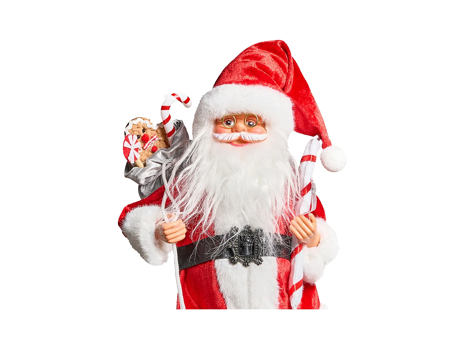 Décoration de Noël ORMSAVATNET Père Noël 45 cm Rouge