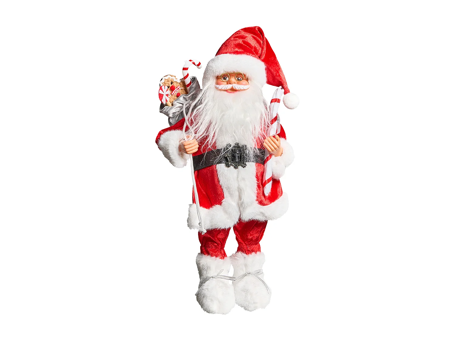 Décoration de Noël ORMSAVATNET Père Noël 45 cm Rouge