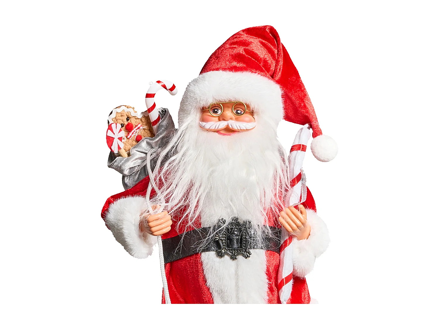 Décoration de Noël ORMSAVATNET Père Noël 45 cm Rouge