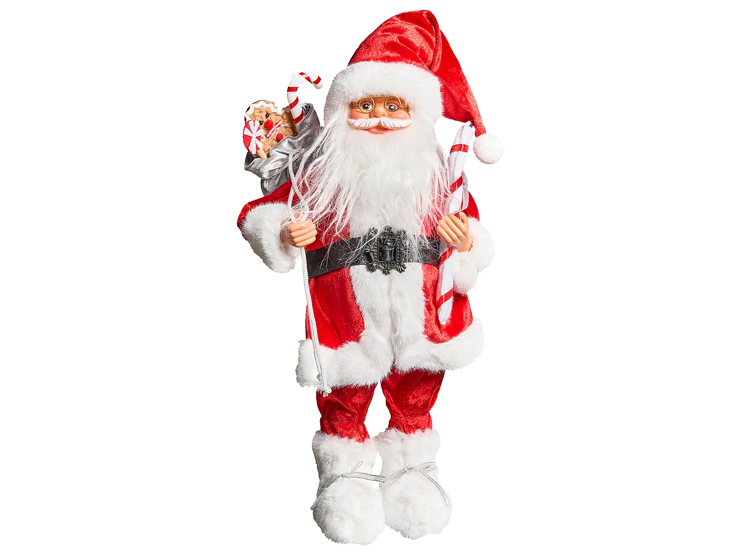 Décoration de Noël ORMSAVATNET 45 cm Père Noël Rouge