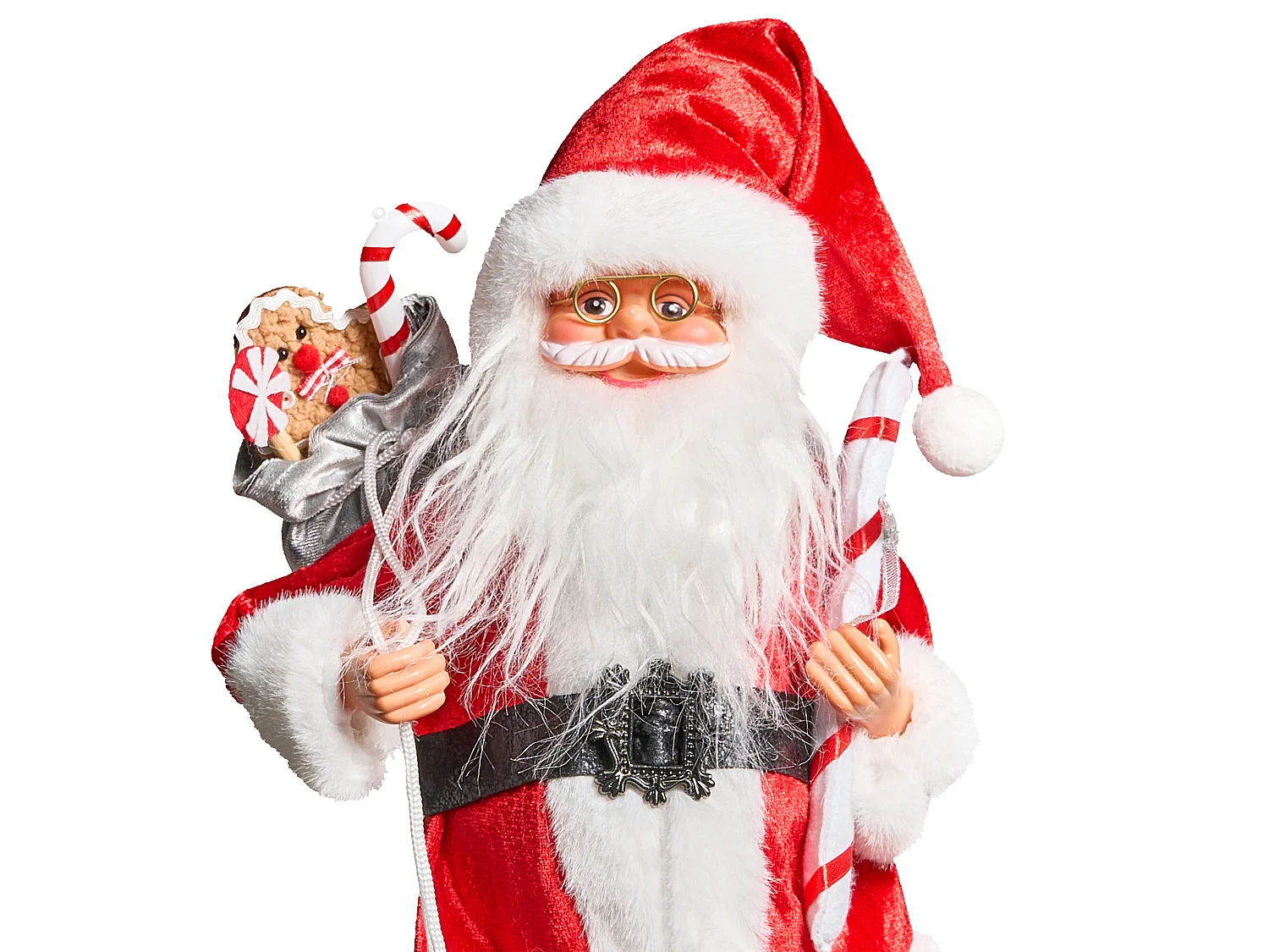Décoration de Noël ORMSAVATNET 45 cm Père Noël Rouge