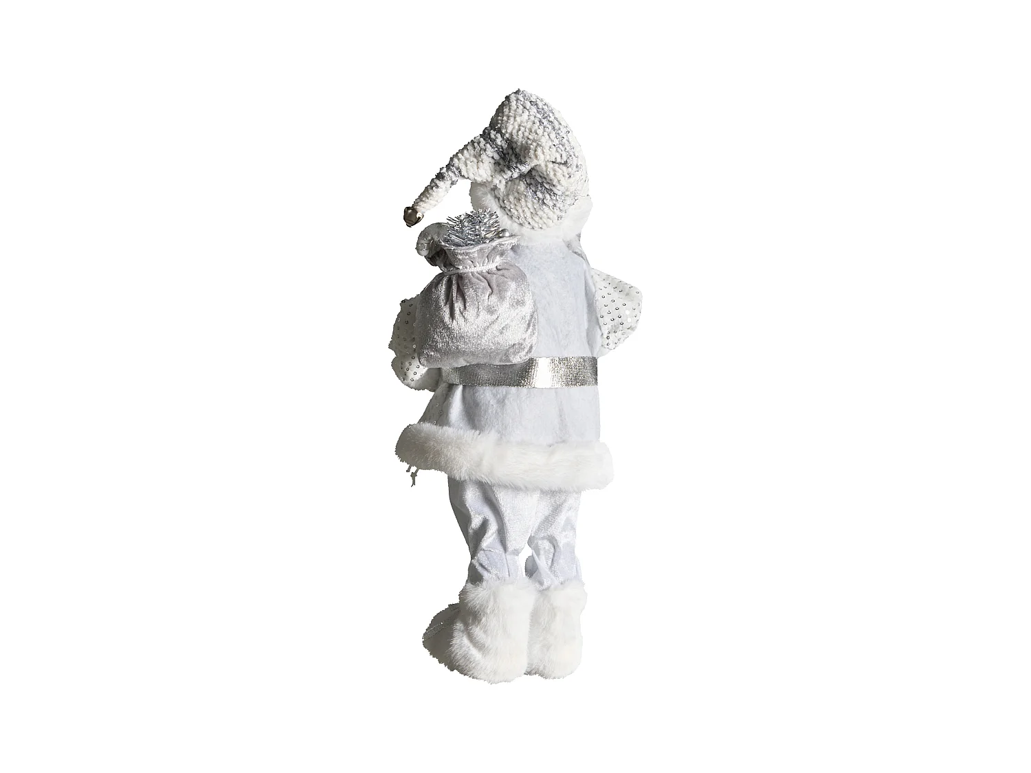 Décoration de Noël NELAUG Père Noël 48 cm Argenté