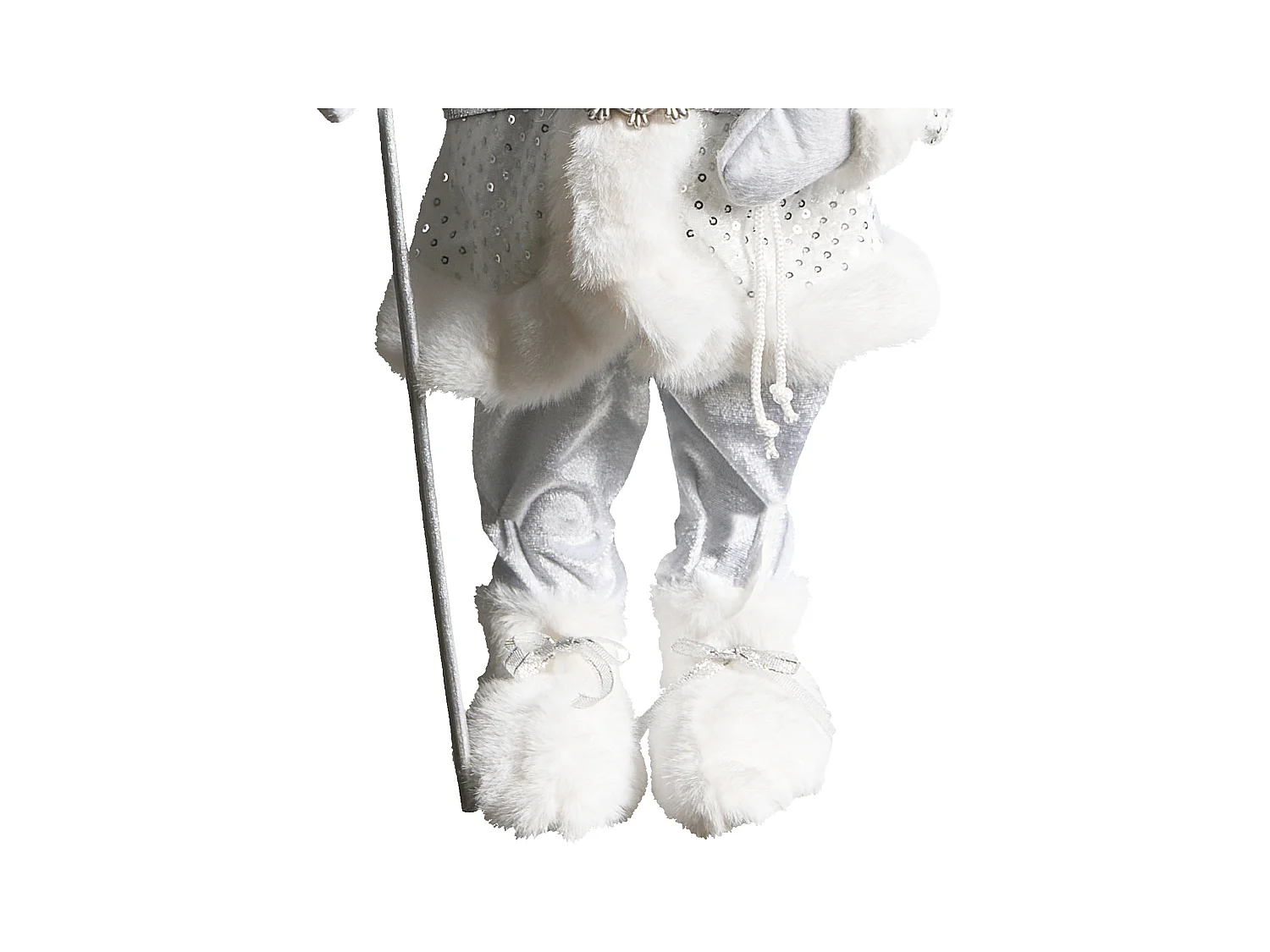 Décoration de Noël NELAUG Père Noël 48 cm Argenté