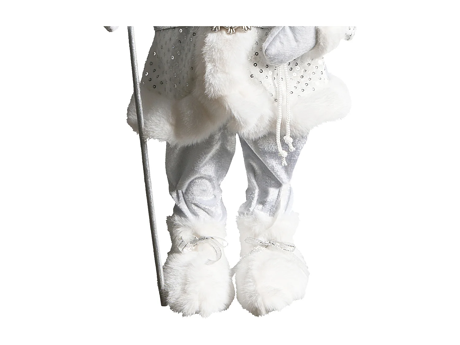 Décoration de Noël NELAUG Père Noël 48 cm Argenté