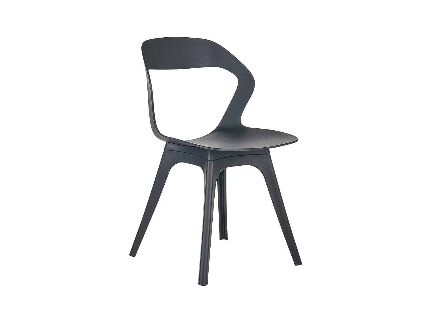Lot de 4 chaises de jardin LACHANIA Noir