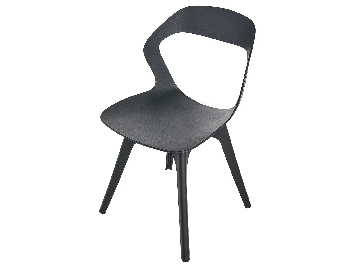Set of 4 Garden Chairs LACHANIA Black