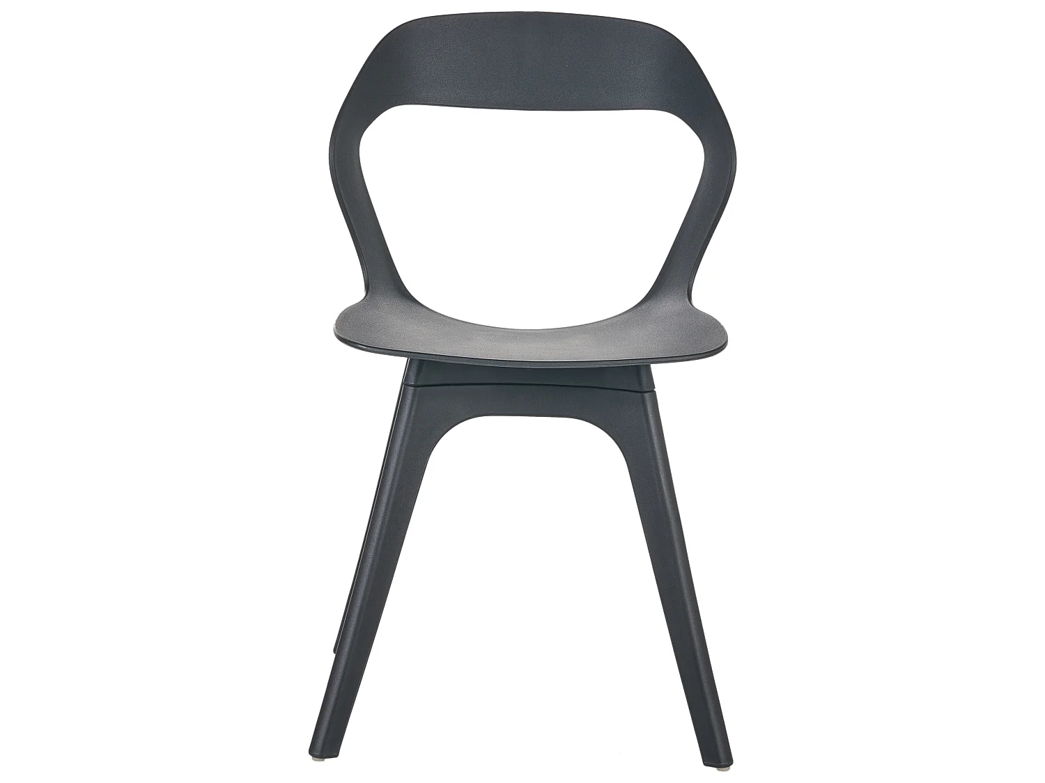 Set of 4 Garden Chairs LACHANIA Black