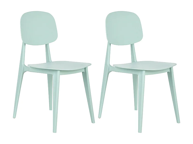 Lot de 2 chaises de jardin KATTAVIA Vert menthe
