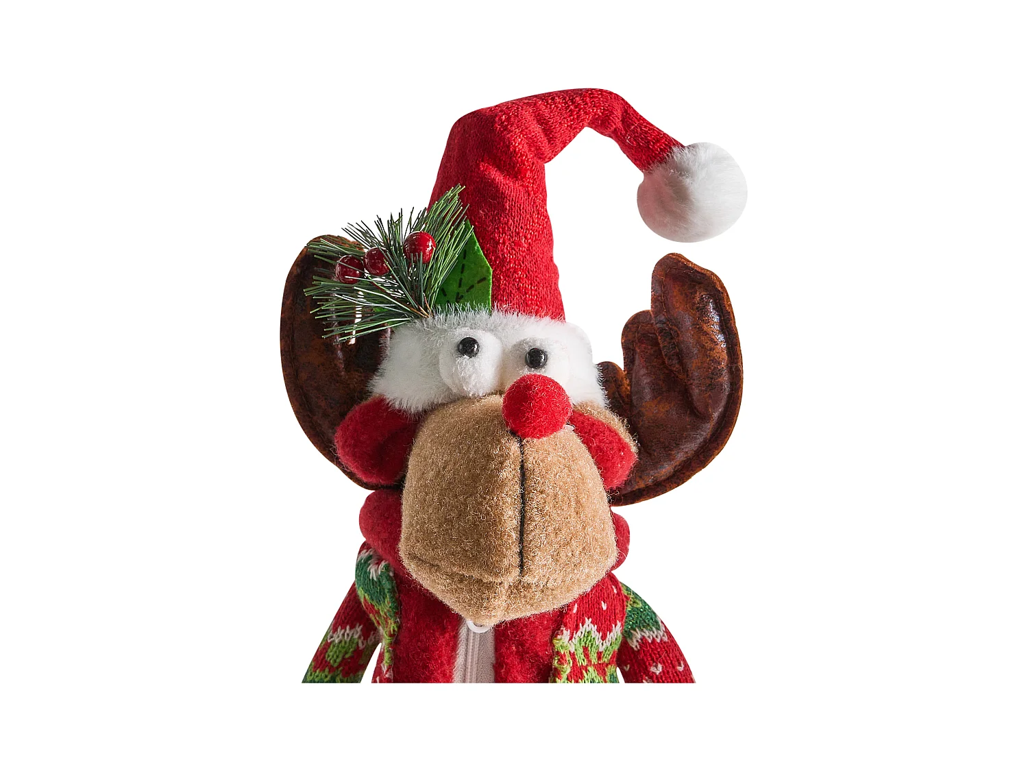 Lot de 2 décorations de Noël GEITSJOEN Renne 55/58 cm Multicolore