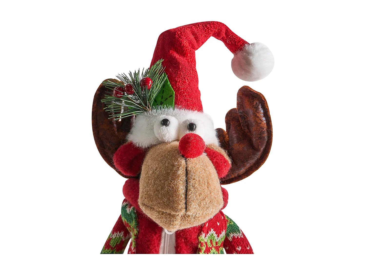 Lot de 2 décorations de Noël GEITSJOEN Renne 55/58 cm Multicolore