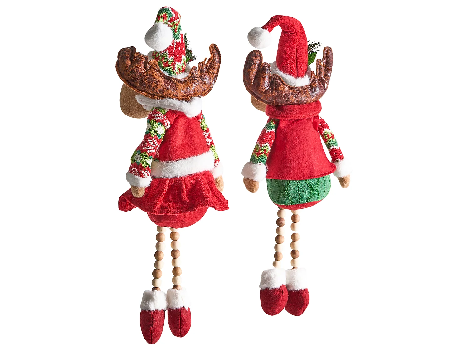 Set of 2 Christmas Decorations GEITSJOEN Reindeer 55/58 cm Multicolour
