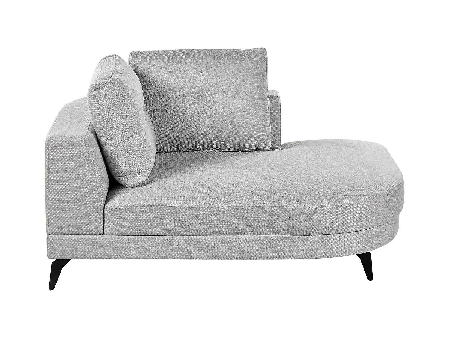 Chaise longue MARUM Lin synthétique Gris