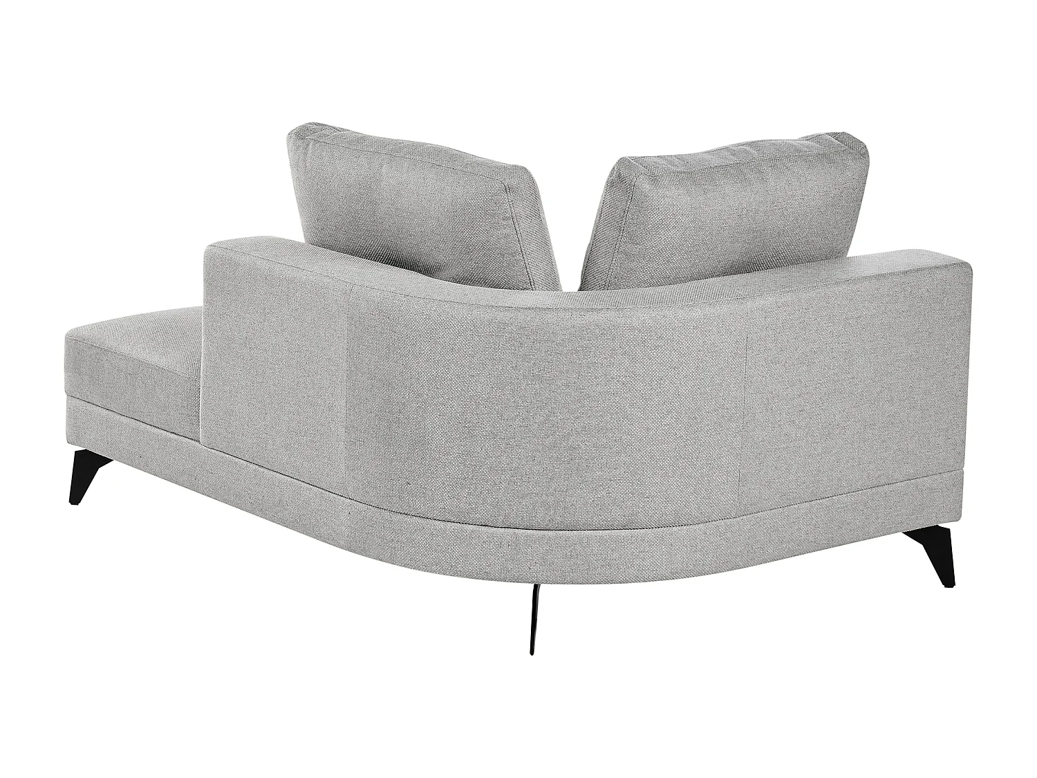 Chaise longue MARUM Lin synthétique Gris