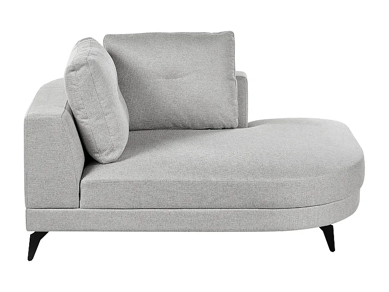 Chaise longue MARUM Lin synthétique Gris