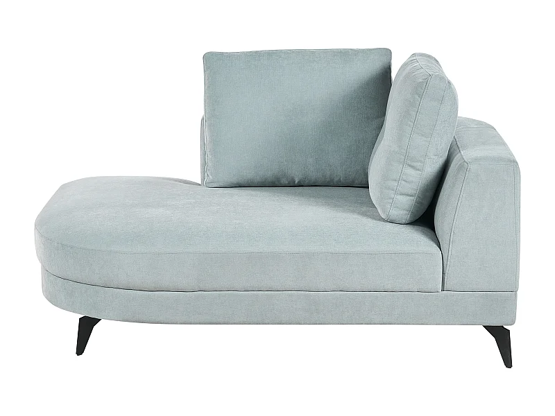 Chaise longue MARUM Tissu chenille Bleu clair