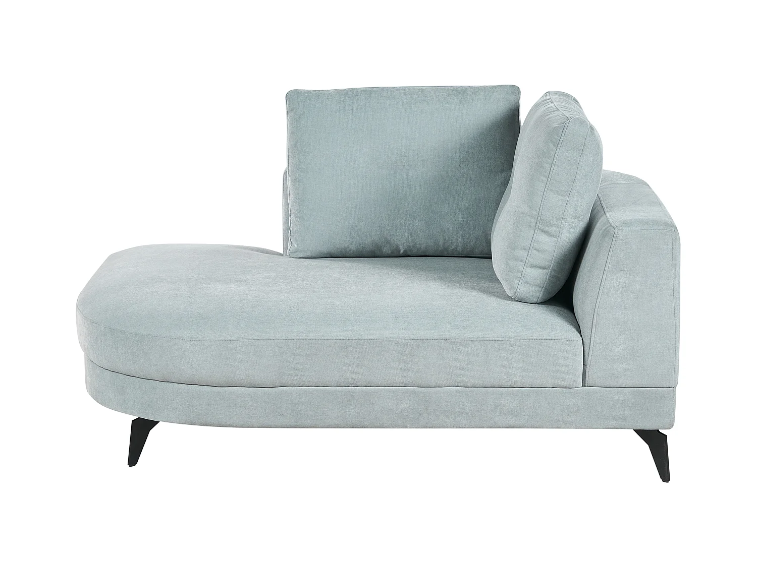 Chaise longue MARUM Tissu chenille Bleu clair