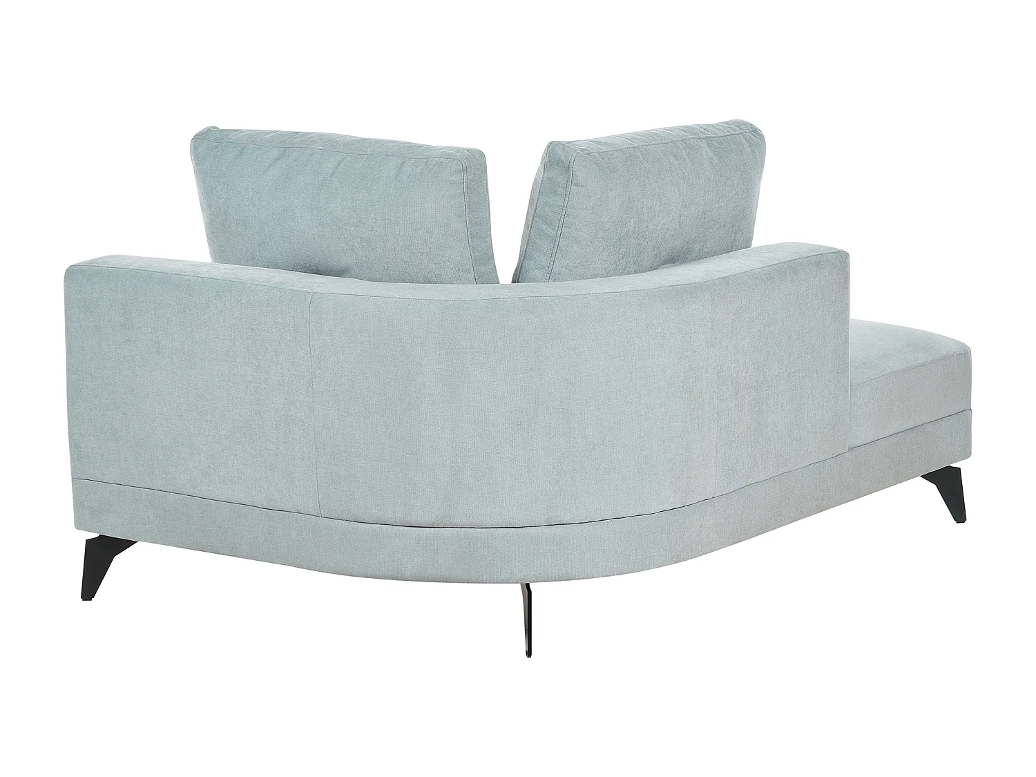 Chaise longue MARUM Tissu chenille Bleu clair