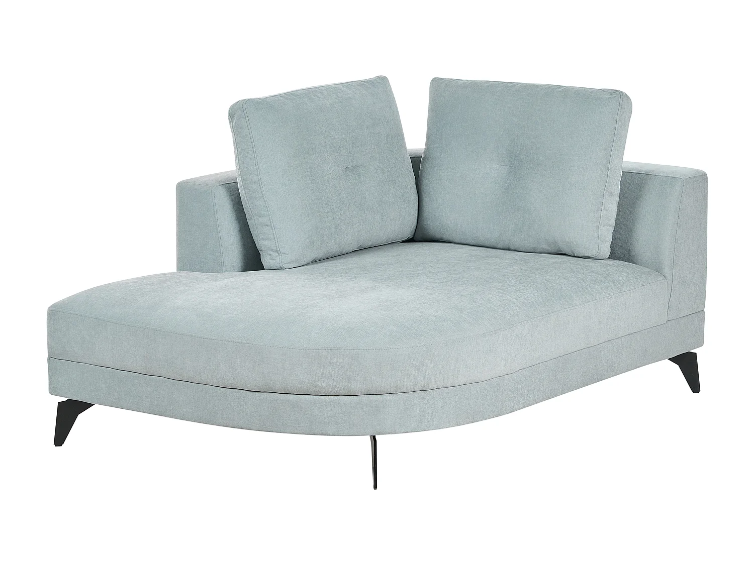 Chaise longue MARUM Tissu chenille Bleu clair