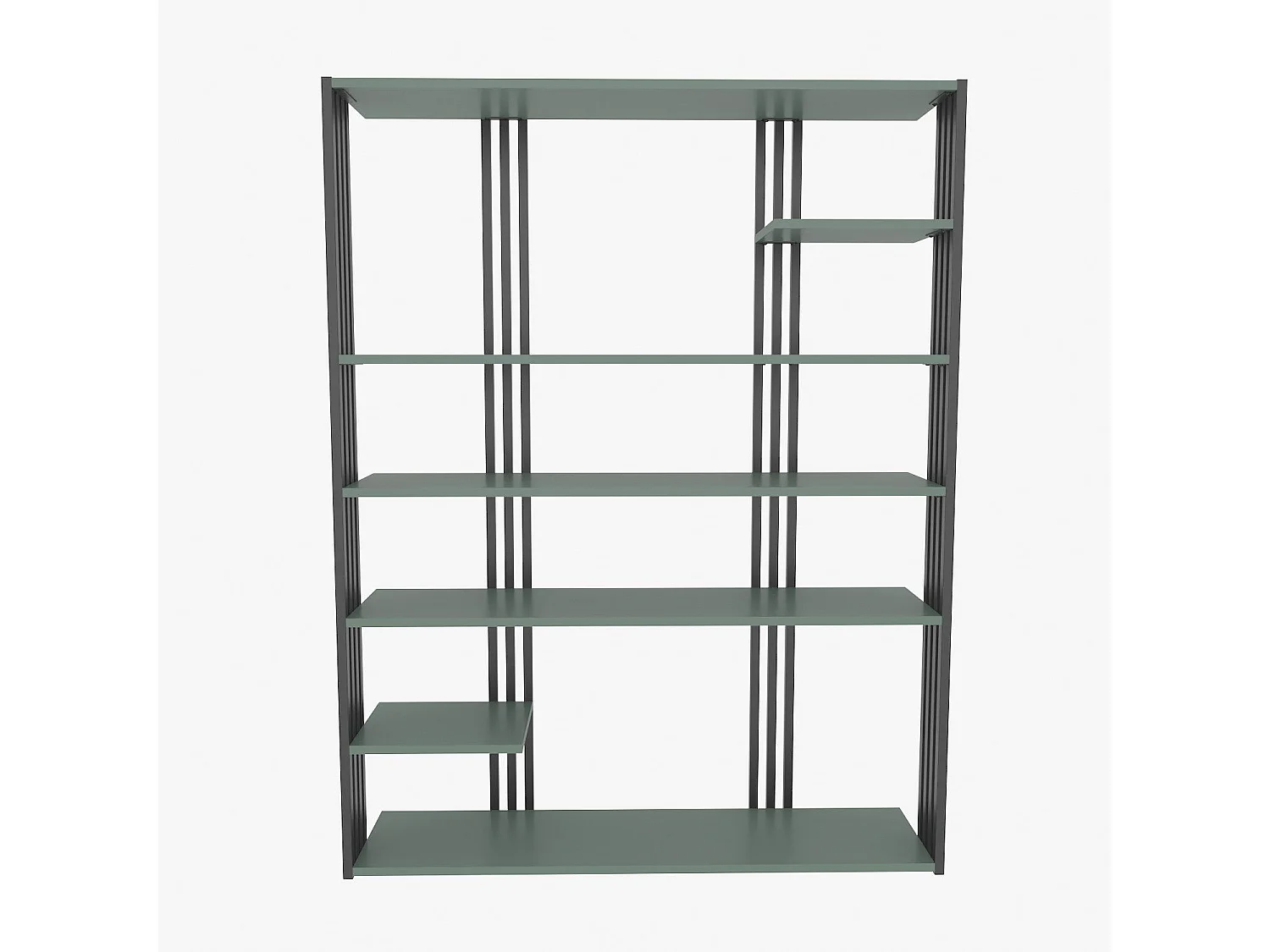 Étagère bibliothèque Mayson L120cm Noir et Vert