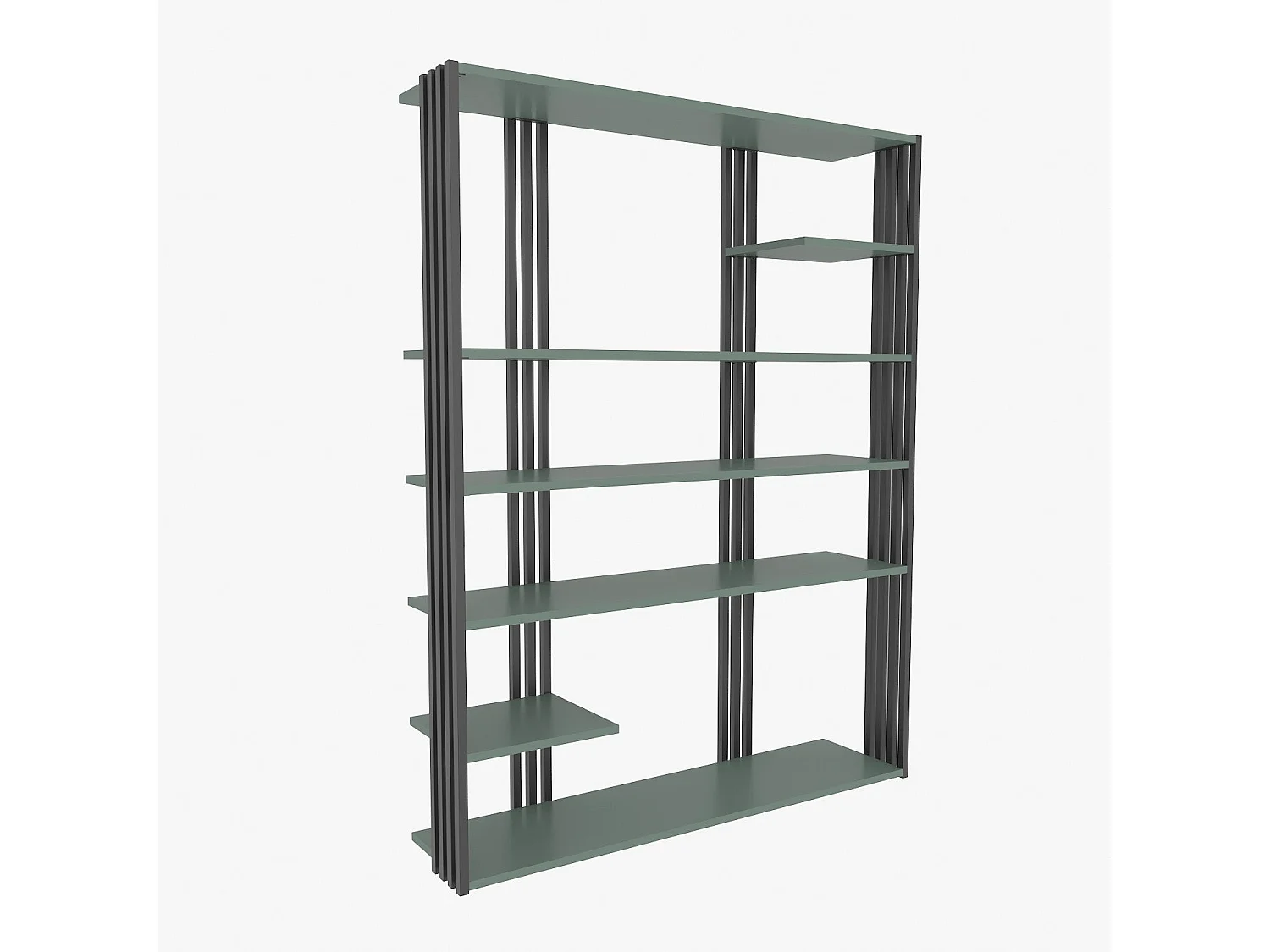 Étagère bibliothèque Mayson L120cm Noir et Vert