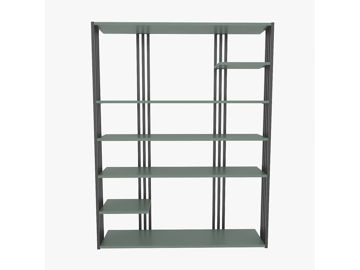 Étagère bibliothèque Mayson L120cm Noir et Vert