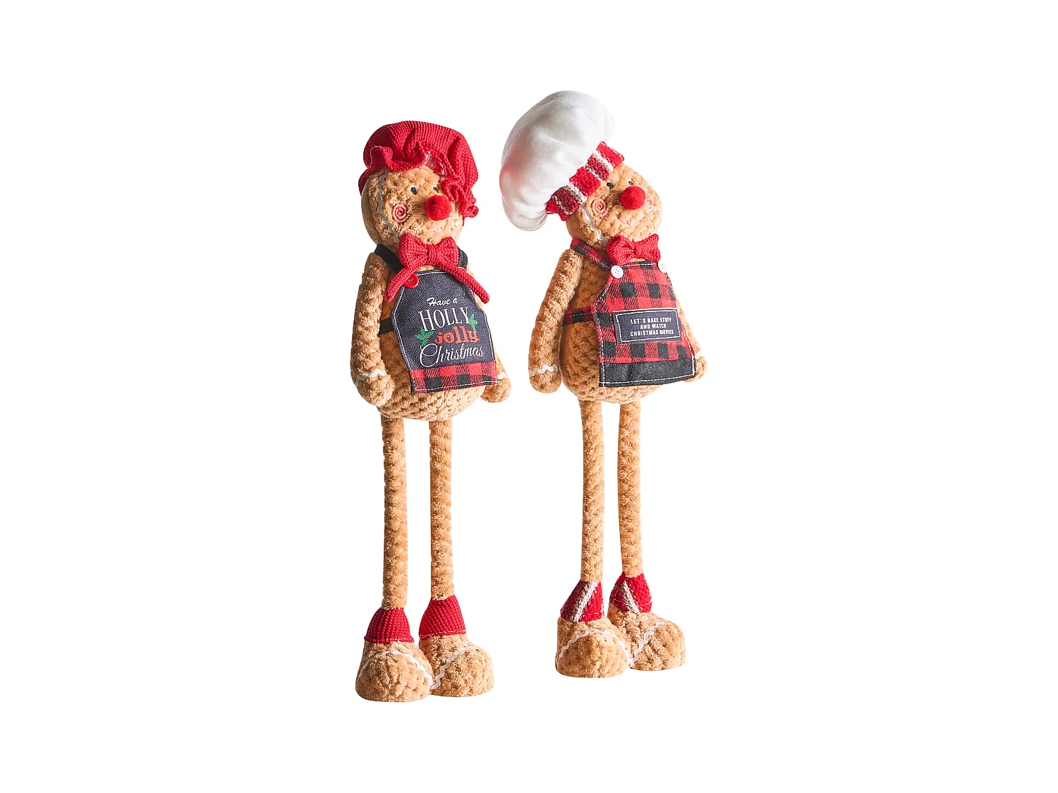 Lot de 2 décorations de Noël FLAKAVATNET Bonhomme de pain d'épice 54 cm Marron