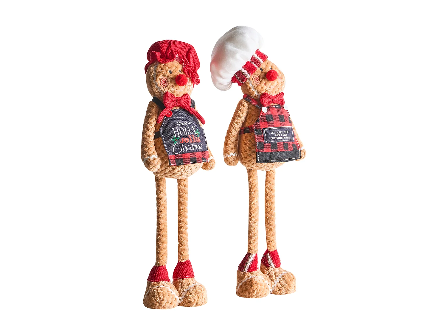 Lot de 2 décorations de Noël FLAKAVATNET Bonhomme de pain d'épice 54 cm Marron